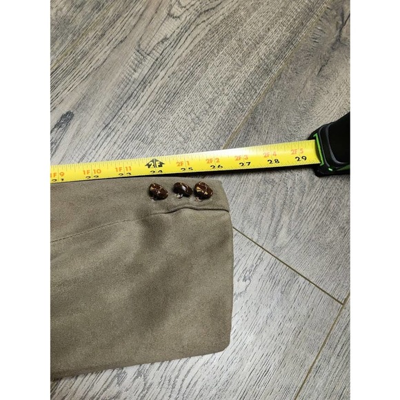 Vintage 90s Lanvin Paris Feather Suede Designer Suit Jacket Coat Blazer Mens 40R - Picture 12 of 12